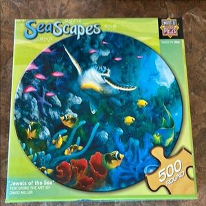 Seascapes 500-Piece Round Puzzle By Masterpieces Puzzles